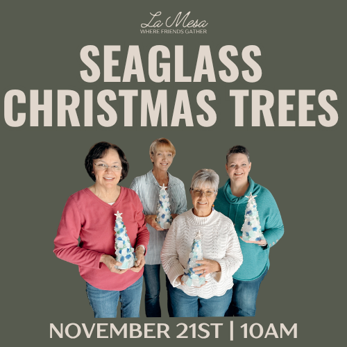Sea Glass Christmas Trees
