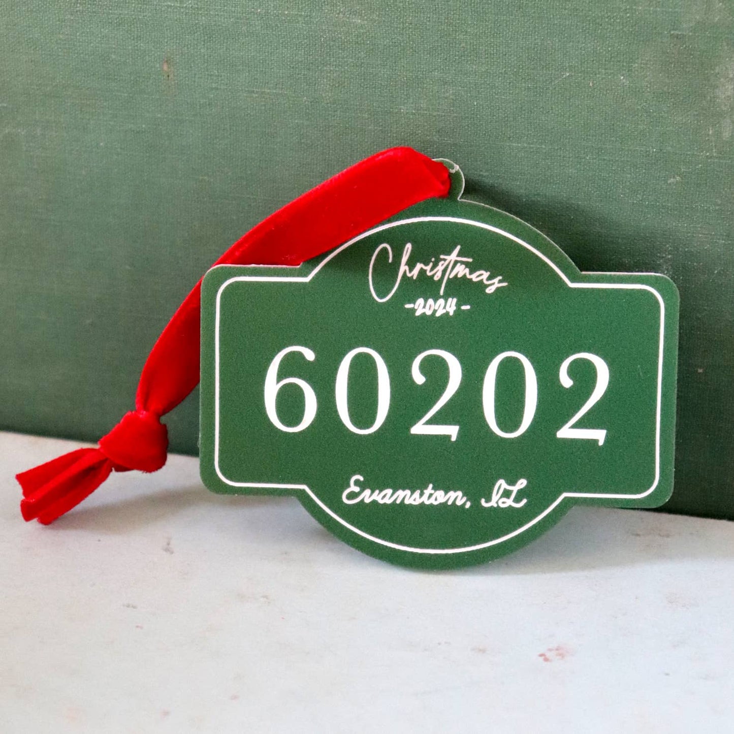 Custom Zip Code Ornament