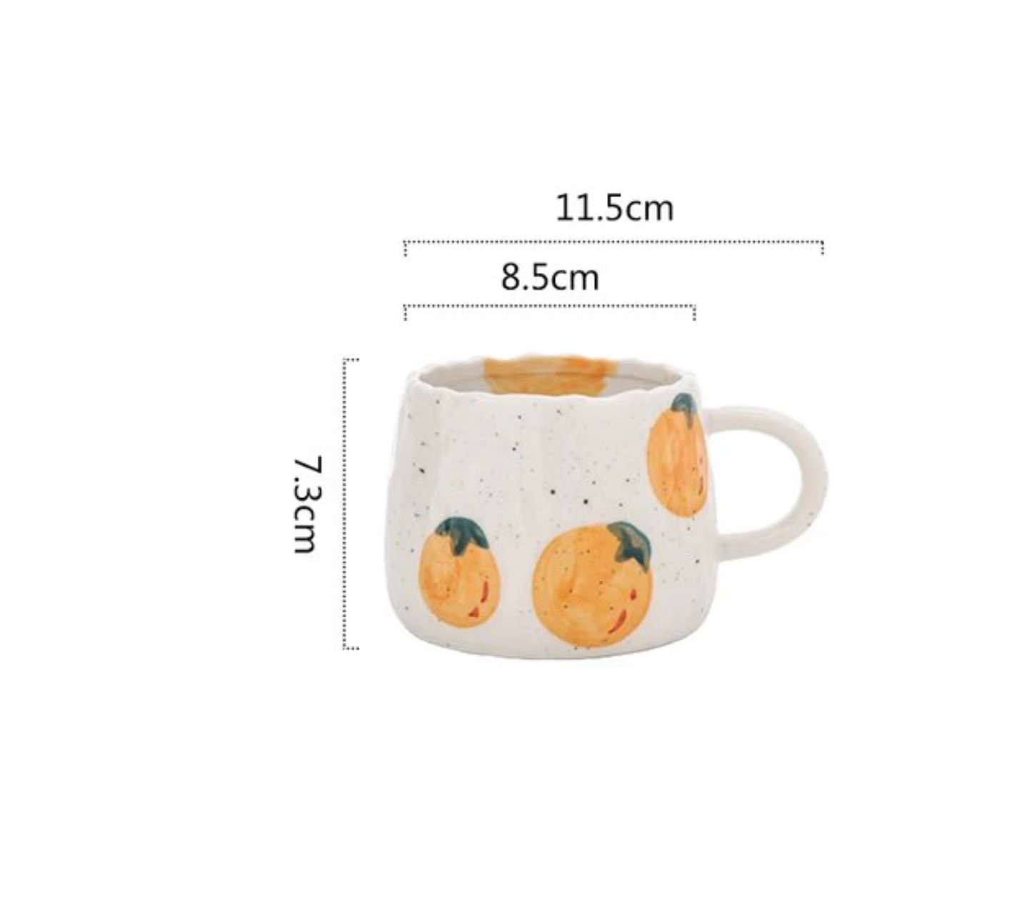 Ceramic Fruit Printed Mugs | Coffee Cups | Drinkware