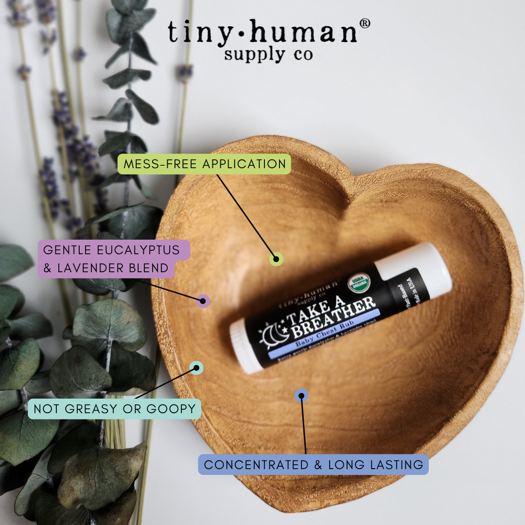 NEW! Take a Breather Organic Baby Chest Rub Stick, 0.5oz