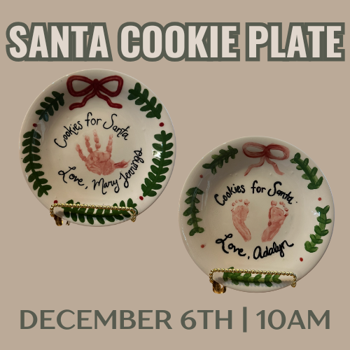 DIY Workshop: Santa Cookie Plate + Reindeer Ornament Painting