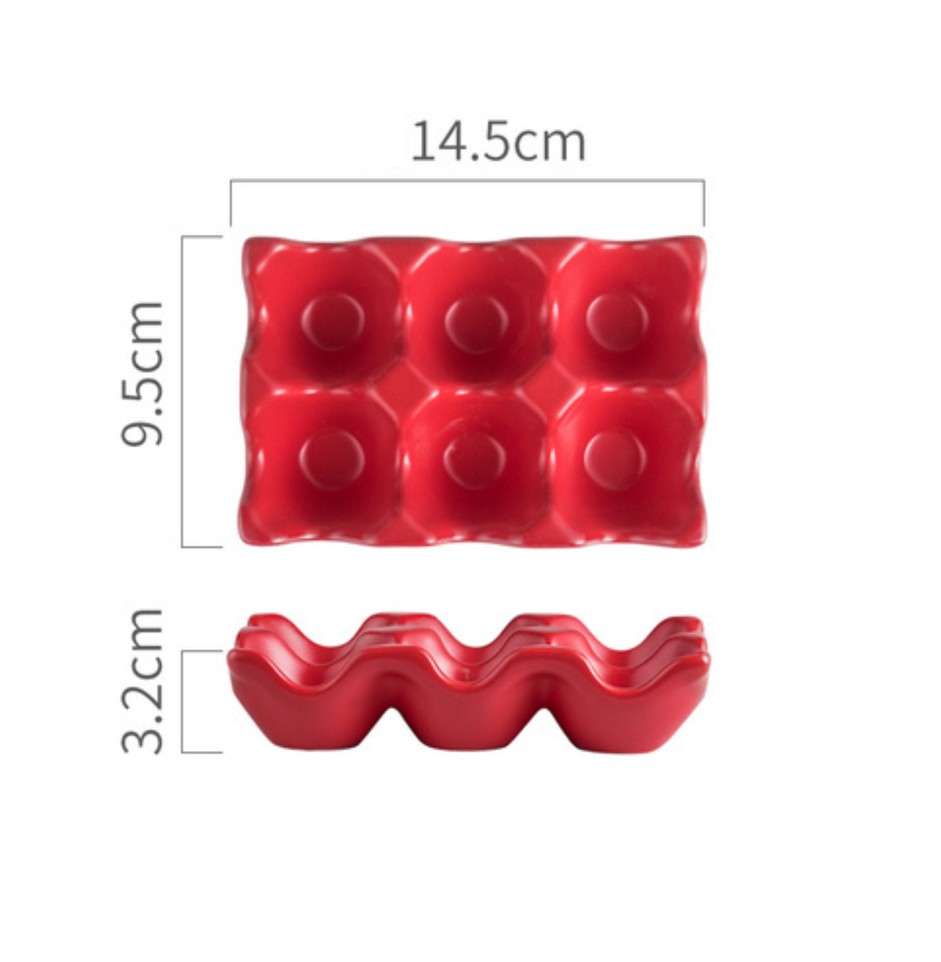 Ceramic 6 Grids Egg Holder