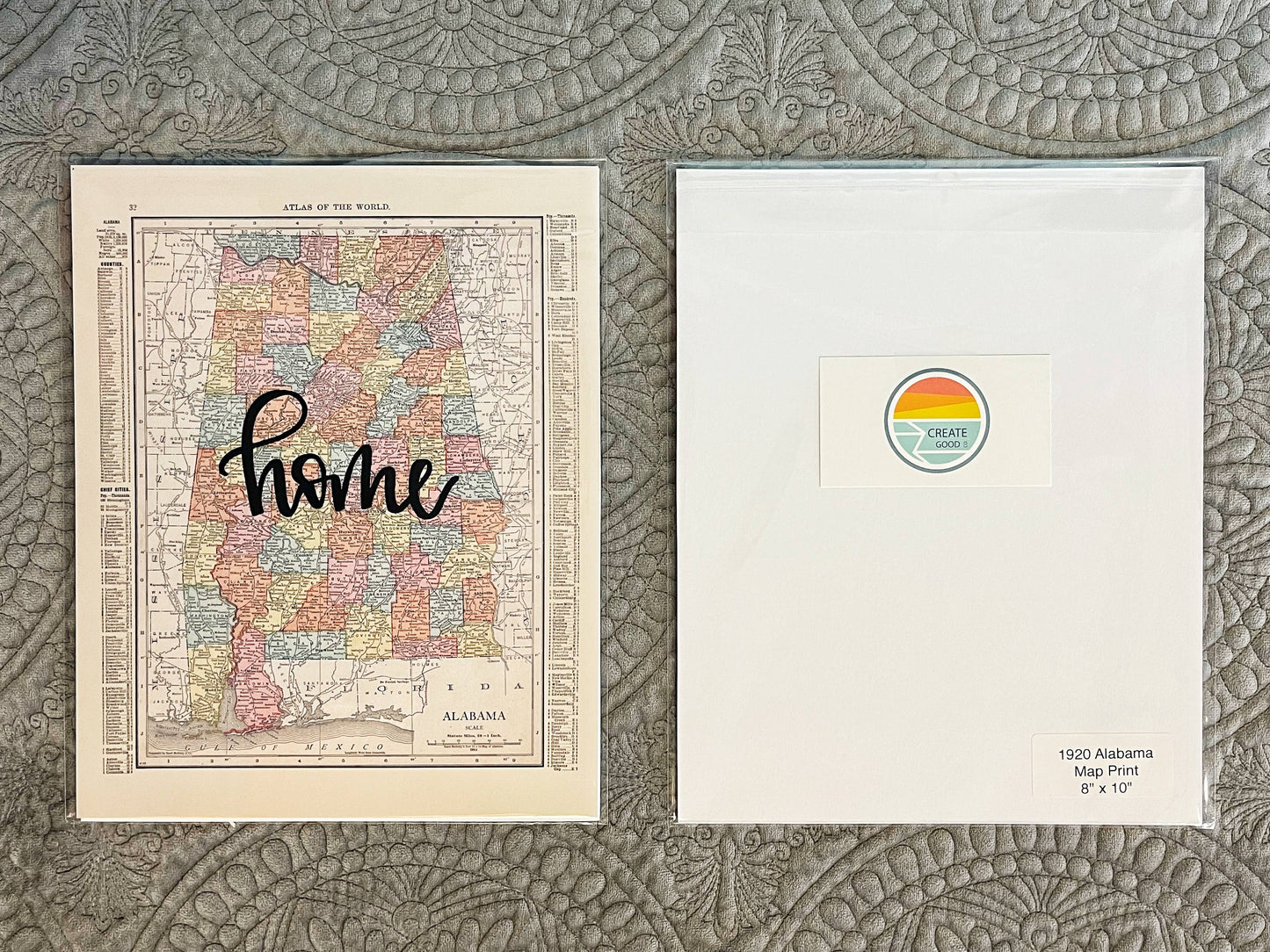 Vintage Map Prints - South Carolina