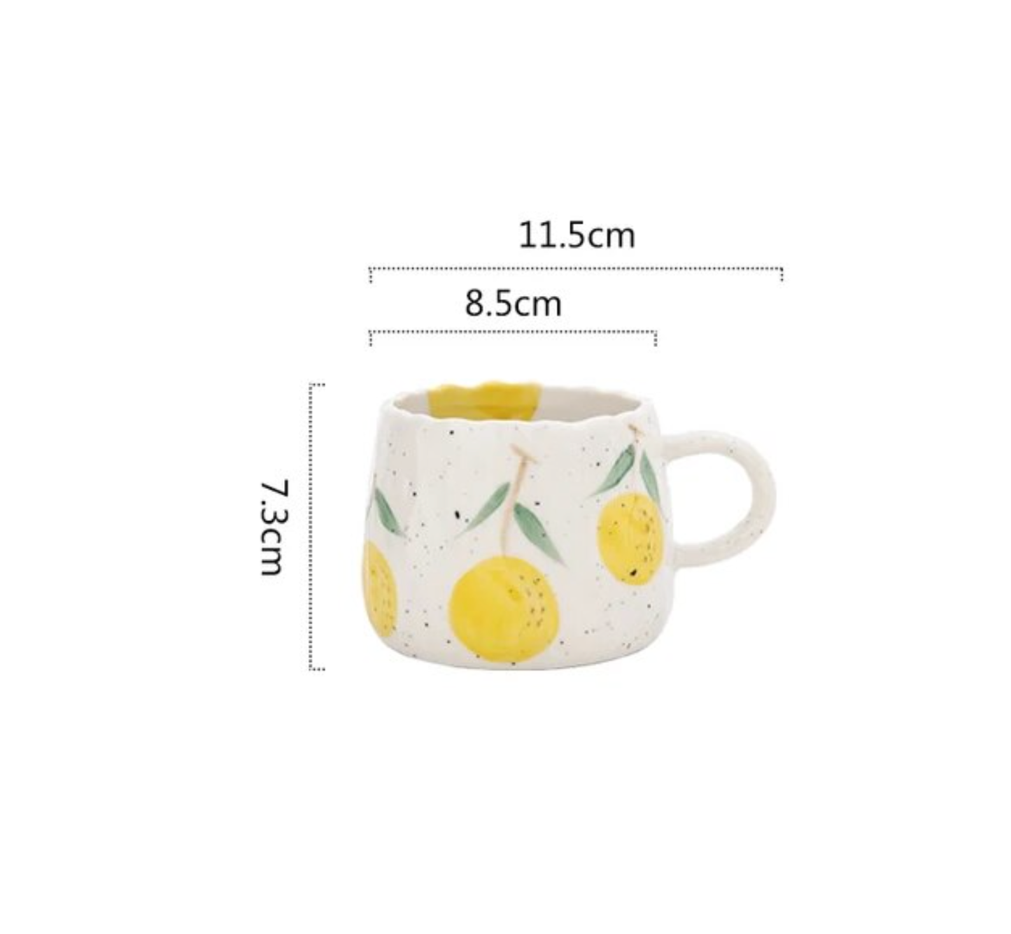 Ceramic Fruit Printed Mugs | Coffee Cups | Drinkware