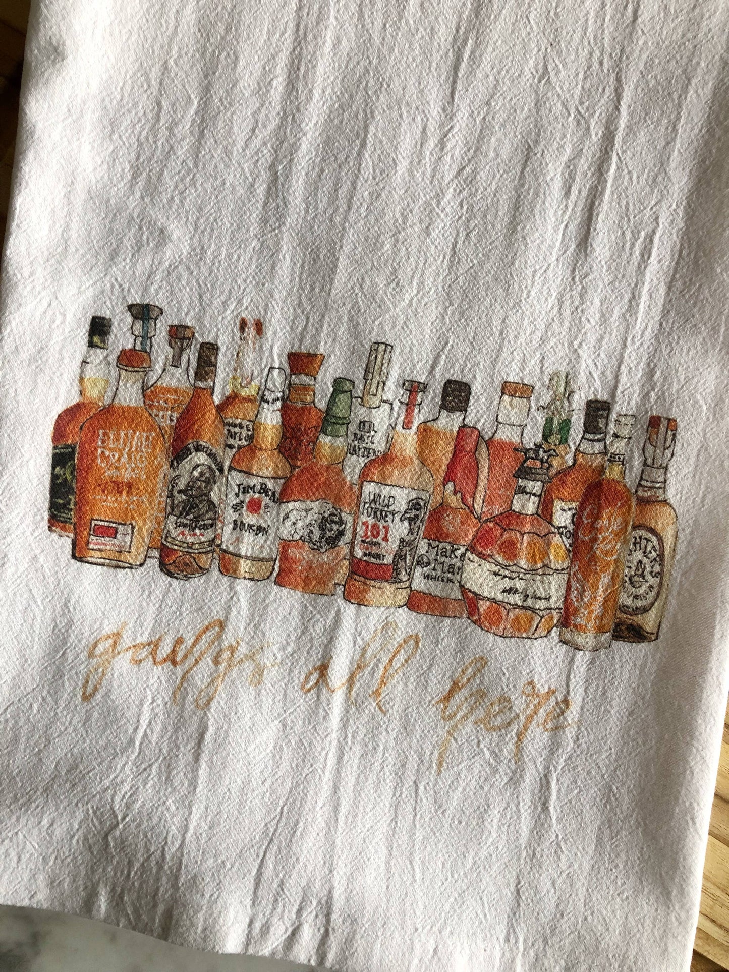 Gangs All Here Bourbon Tea Towel