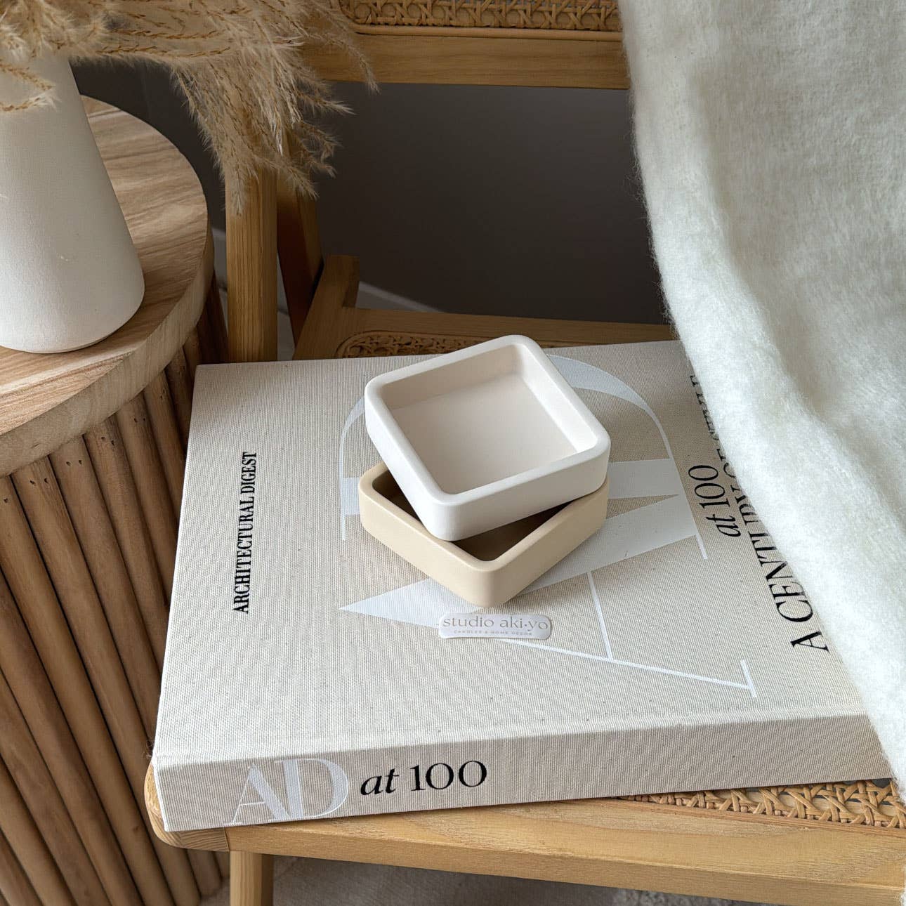 Large Square Jewelry Dish | Jewelry Tray | Desk Organization