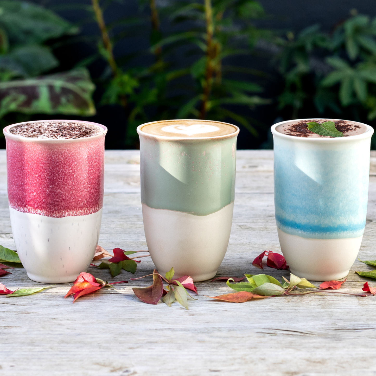 Coral Pink Ceramic Travel Mug – 12oz Reusable Stoneware Cup