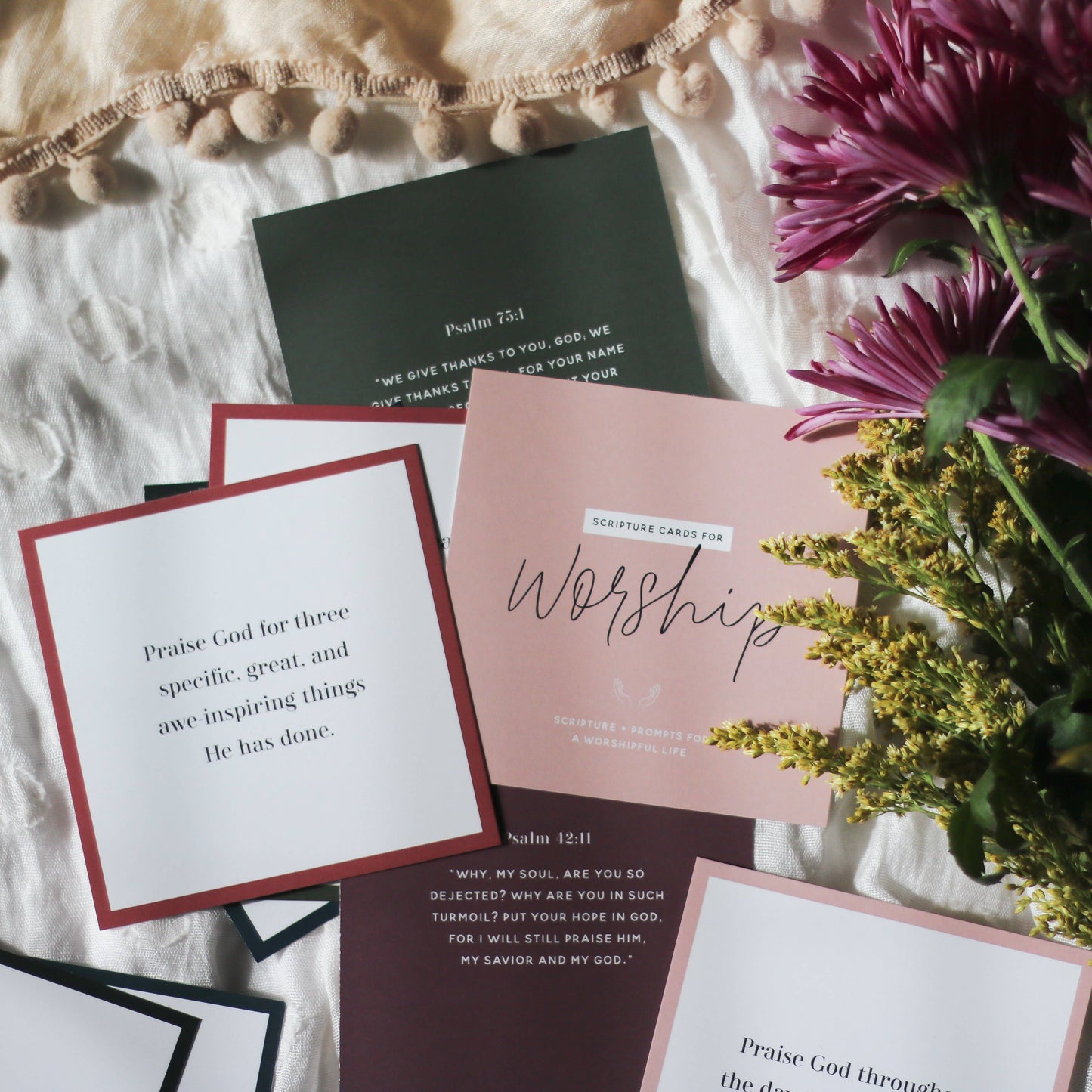 Scripture Cards for Worship Verse Card Set