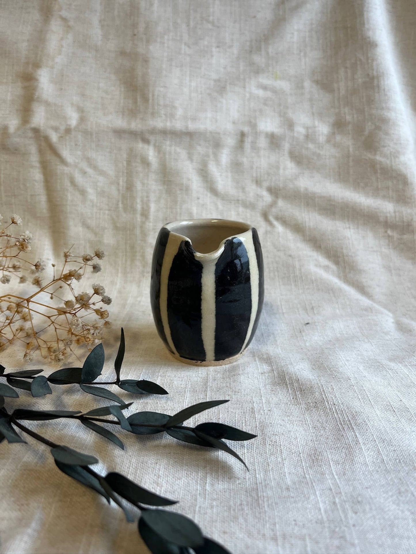 Stripe 120ml Milk Jug