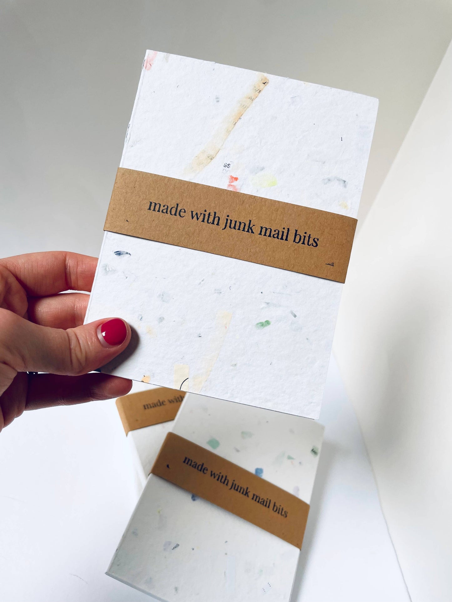 Mini Junk Mail Handmade Notebooks, Eco Friendly Paper Goods