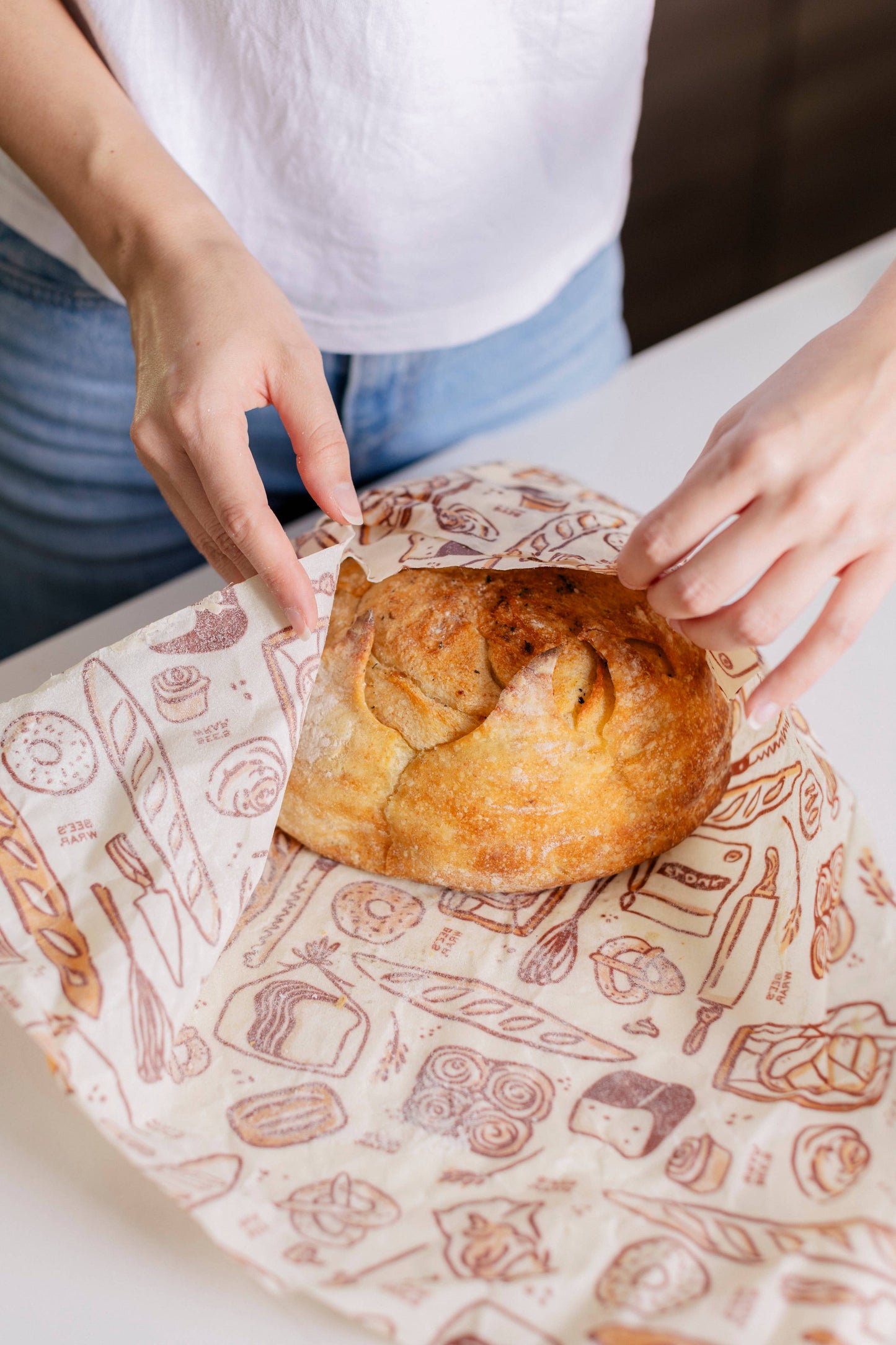 New! Bakery Lane - Bread Wrap, Seasonal Print