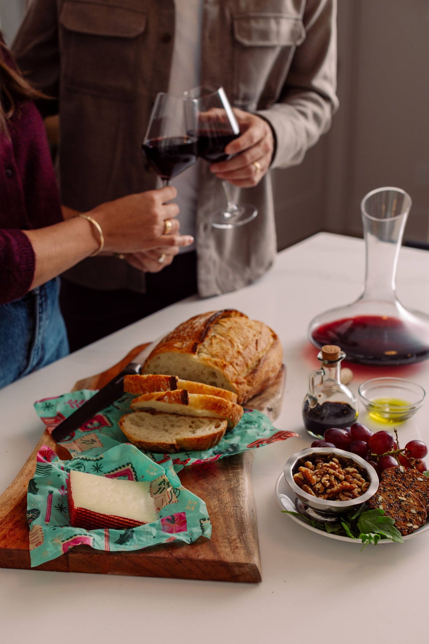 NEW! Seasons Greetings Bread Wrap, Holiday Food Wrap