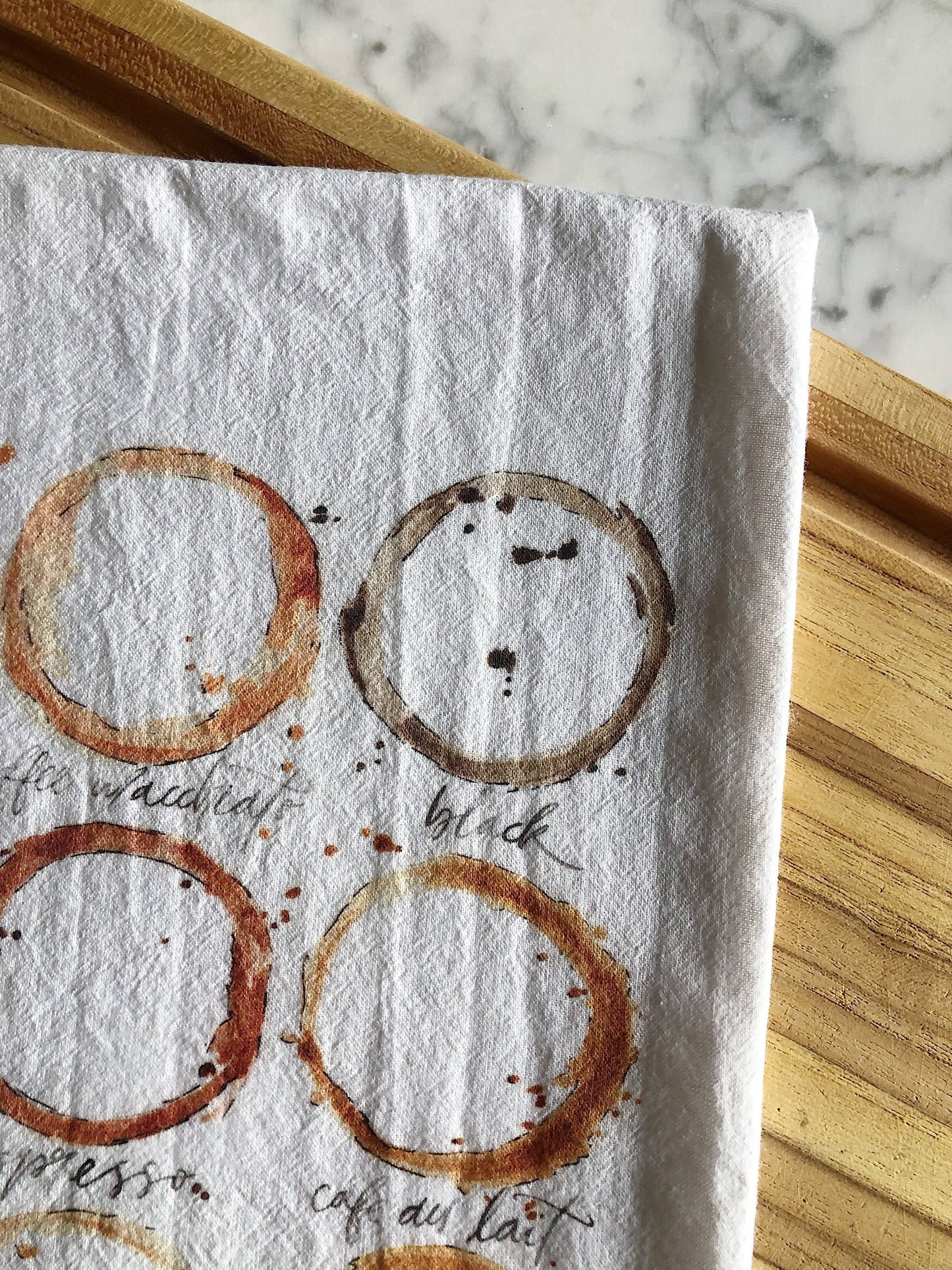Coffee Stains Tea Towel