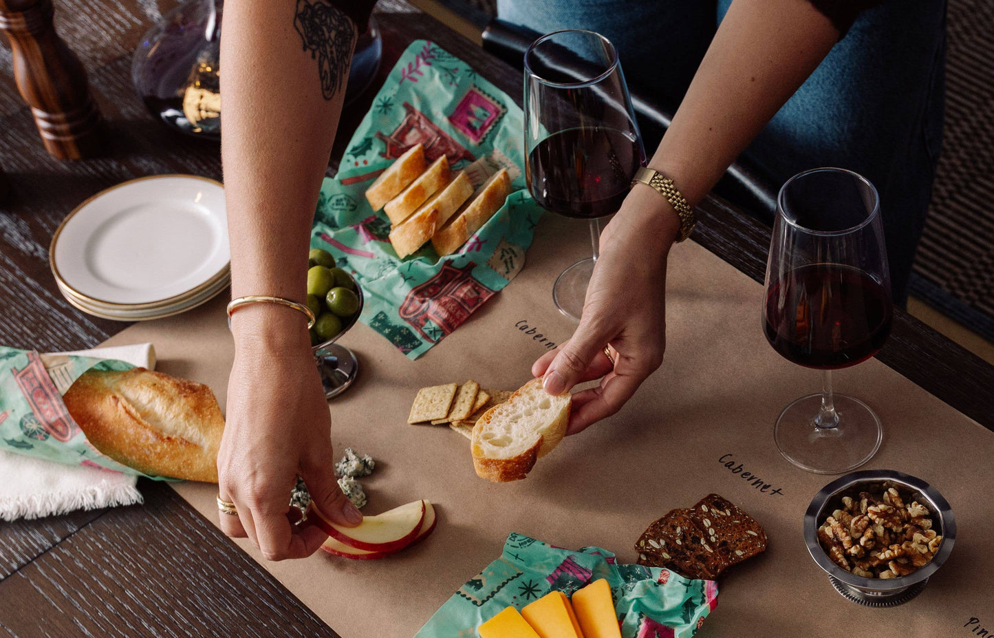 NEW! Seasons Greetings Bread Wrap, Holiday Food Wrap